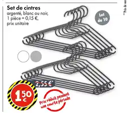 TEDi Set de cintres offre