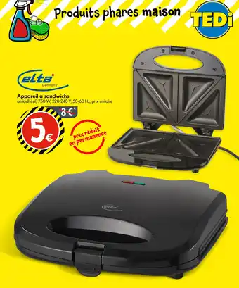 TEDi ELTA Appareil à sandwichs offre