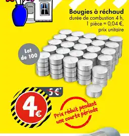 TEDi Bougies à réchaud offre