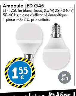TEDi Ampoule LED G45 offre