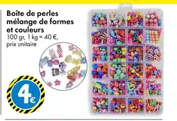 TEDi Boîte de perles mélange de formes et couleurs offre