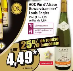 Norma AOC Vin d'Alsace Gewurztraminer Louis Engler offre
