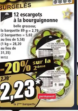 Norma 12 escargots à la bourguignonne offre