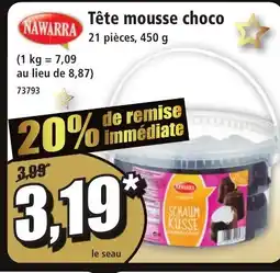 Norma NAWARRA Tête mousse choco offre