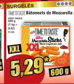 Norma TIME TO TASTE Bâtonnets de Mozzarella offre