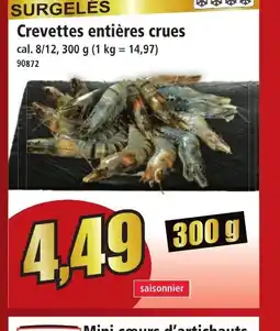 Norma Crevettes entières crues offre