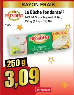Norma PRÉSIDENT La Bûche fondante offre