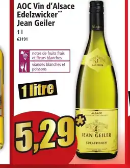 Norma JEAN GEILER AOC Vin d'Alsace Edelzwicker offre
