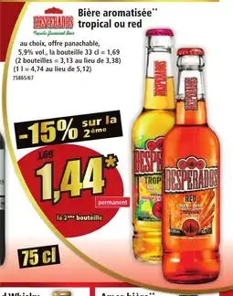 Norma DESPERADOS Bière aromatisée tropical ou red offre