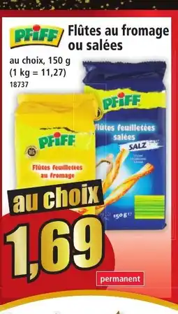 Norma PFIFF Flûtes au fromage ou salées offre