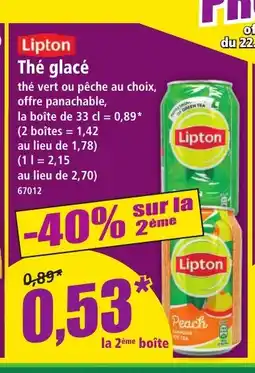 Norma LIPTON Thé glacé offre