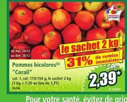Norma Pommes bicolores Corail offre