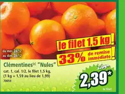 Norma Clémentines Nules offre