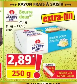 Norma ALSACE LAIT Beurre doux offre