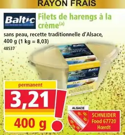 Norma BALTIC Filets de harengs à la crème offre