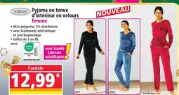 Norma ELLE NOR Pyjama ou tenue d'intérieur en velours femme offre