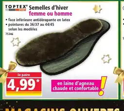 Norma TOPTEX Semelles d'hiver femme ou homme offre