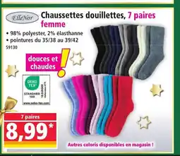Norma ELLE NOR Chaussettes douillettes, 7 paires femme offre
