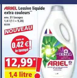 Norma ARIEL Lessive liquide extra couleurs offre