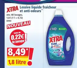 Norma XTRA Lessive liquide fraîcheur et anti-odeurs offre