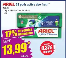 Norma ARIEL 38 pods active deo fresh offre