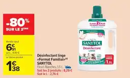 Carrefour Market Désinfectant linge Format Familial SANYTOL offre