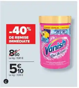 Carrefour Vanish Oxi Action offre