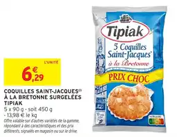 Intermarché Coquilles saint-jacques à la bretonne surgelées tipiak offre