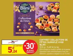 Intermarché Coffret collection de fêtes surgelé x100 blini offre