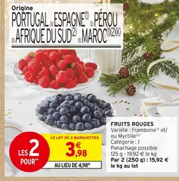 Intermarché Contact Fruits rouges offre
