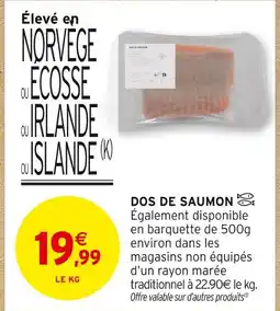 Intermarché Contact Dos de saumon offre