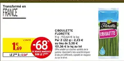 Intermarché Contact Florette ciboulette offre