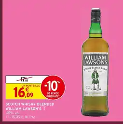 Intermarché Contact William lawson's scotch whisky blended offre