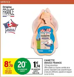 Intermarché Douce france canette offre