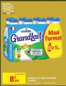 Intermarché Candia grandlait demi-écrémé offre