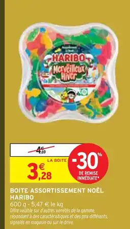 Intermarché Haribo boîte assortiment noël offre