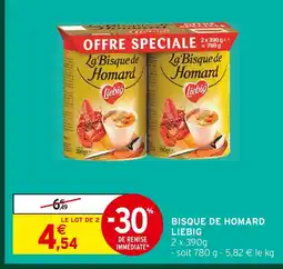 Intermarché Liebig bisque de homard offre