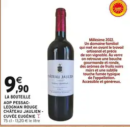 Intermarché Château jaulien aop pessac-leognan rouge - cuvée eugénie offre