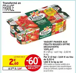 Intermarché Yoplait yaourt panier aux fruits rouges offre découverte offre