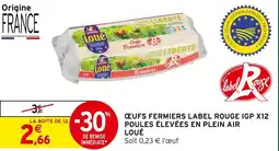 Intermarché Express Loué œufs fermiers label rouge igp offre