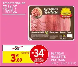 Intermarché Express Petitgas plateau raclette offre
