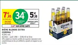 Intermarché Express Corona bière blonde extra offre
