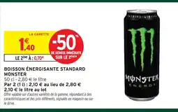 Intermarché Express Monster boisson énergisante standard offre