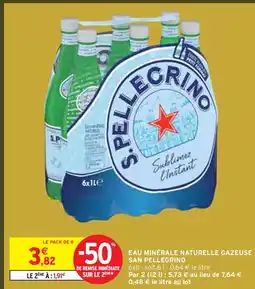 Intermarché Express San pellegrino eau minérale naturelle gazeuse offre