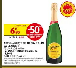 Intermarché Express Jaillance aop clairette de die tradition offre