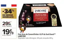 Carrefour Drive Labeyrie - foie gras de canard entier i.g.p du sud-ouest offre