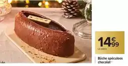 Carrefour Drive Büche spéculoos chocolat offre