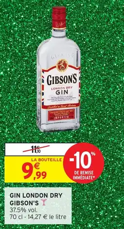 Intermarché Gin london dry gibson's offre