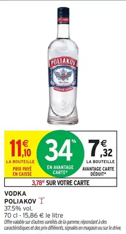 Intermarché Vodka poliakov offre