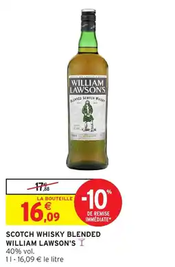 Intermarché Scotch whisky blended william lawson's offre